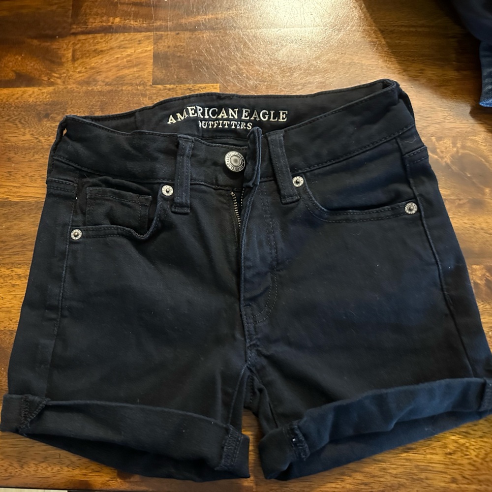 American Eagle Outfitters Women's Black Jean Shorts